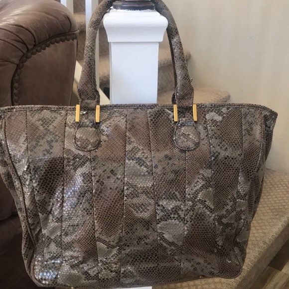Chico's Handbags - Chico’s faux python print tote